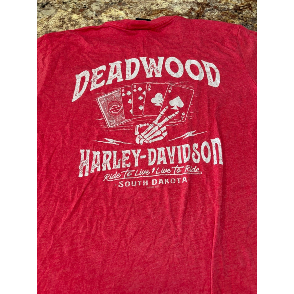 Harley-Davidson Deadwood Poker Cards Tee - Picture 4 of 6